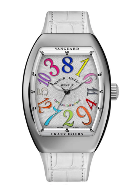 Buy Franck Muller Vanguard Lady Crazy Hours V 32 CH COL DR AC BLC COL AC (BLC) Replica Watch for sale Cheap Price